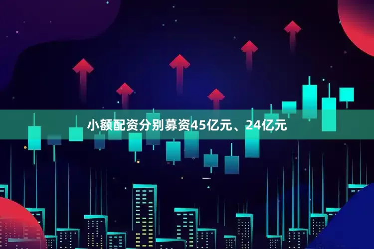 小额配资分别募资45亿元、24亿元
